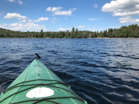 kayak on Darts lake