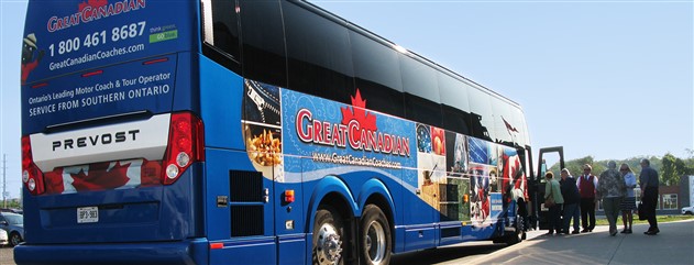 Great Canadian Holidays bus