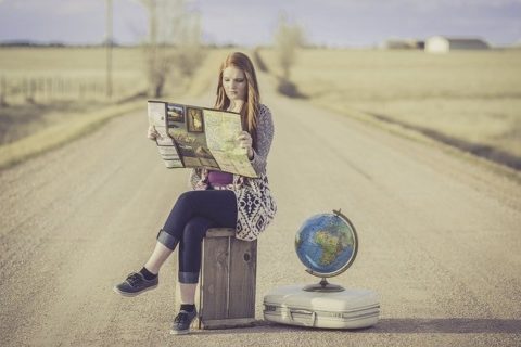 Woman traveler