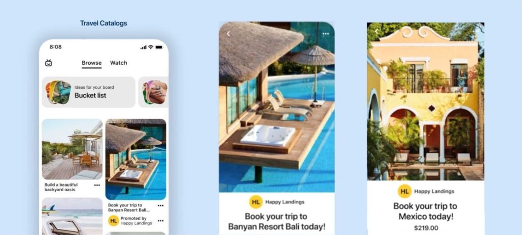 examples of travel catalog ads